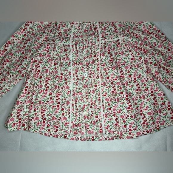 Free Planet Girls 2T Long Sleeve Colorful Floral Button Down Casual Top - Picture 2 of 16